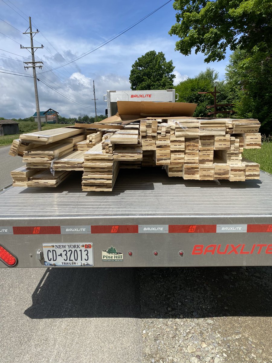 CCW_1997's tweet photo. We delivered a load of molding to Buffalo.  We offer molding and trim packages out of any of the 40 species that we have in stock.  We are located in Conewango Valley, New York or contact us through our website.  #customcountrywoods #molding #trim #baseboard #crownmolding #casing https://t.co/VJD3gBqqhm