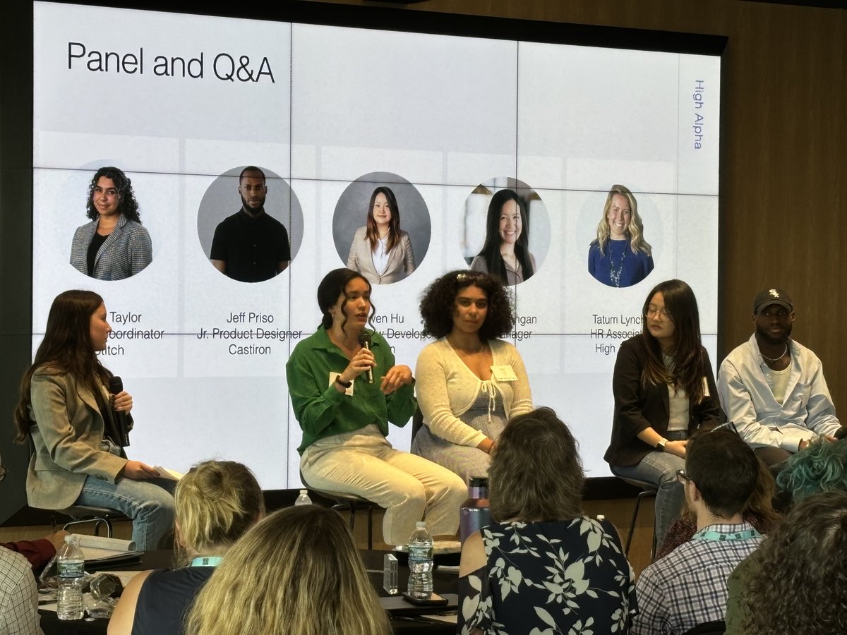 nextech's tweet photo. Today was the final day of the Nextech CS Guides externship program and it was a great way to end this year's program. Thank you @highalpha for having us! We had a blast and especially loved the fireside chat with @ScottDorsey and early-in-career tech panel. #CSforIN