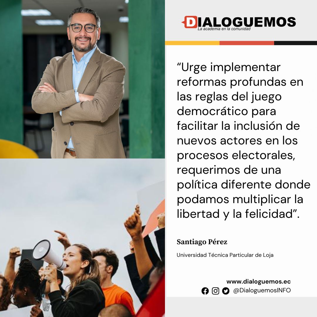 🌍📉 ¡El descenso del sistema democrático es una realidad mundial! 🗳️ Las estructuras son débiles 😔 Necesitamos reformas profundas 🔧 para incluir nuevos actores y fortalecer la democracia 💪 <a href="/santiagojperezs/">Santiago J. Pérez Samaniego</a> de la <a href="/utpl/">🎓 UTPL</a> analiza el tema en wp.me/pcXtZl-KQP