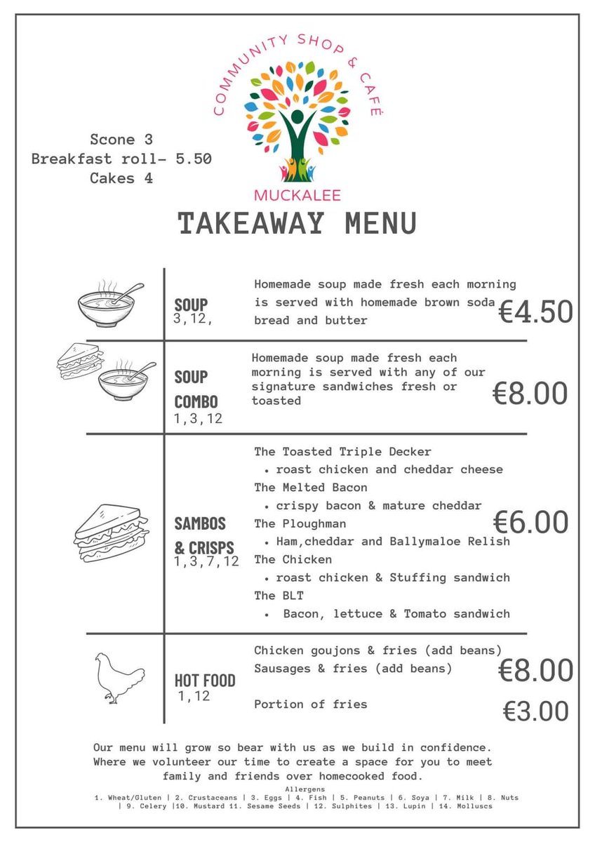 muckaleecc's tweet image. 🎉Introducing our new takeaway menu, with lots of options for all ages!
😍 Our menus will be changing from time to time as we continue to see what works best for both you and us.
#muckalee #muckaleecommunity
