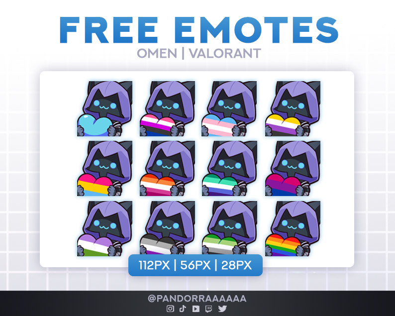 PandorraAAAAA's tweet photo. FREE VALORANT EMOTES
🔗in 🧵⤵️

💙Omen Lurk
💙Omen Heart/Love
(Including Pride Versions🏳️‍🌈)

[3/24 Agents Complete] #valorantart https://t.co/sPcmFOfcYr