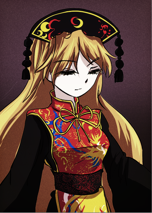 純狐(東方プロジェクト) 「入門者に紺珠伝勧めたいくらい紺推しだから…(よそうね) 」|にゃっちのイラスト
