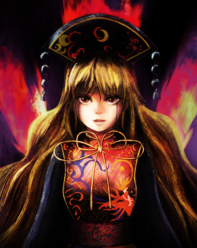 純狐(東方プロジェクト) 「入門者に紺珠伝勧めたいくらい紺推しだから…(よそうね) 」|にゃっちのイラスト