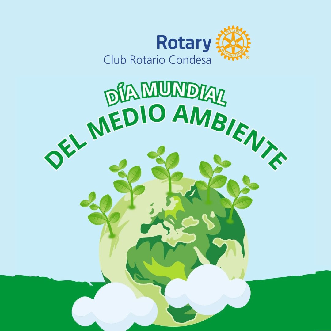 RotariosCondesa's tweet photo. En este Día del Medio Ambiente, Rotary reafirma su compromiso con la preservación de nuestro planeta. 
A través de proyectos comunitarios y educativos, trabajamos incansablemente para promover la conciencia ambiental y la acción climática. https://t.co/gOnvL9ghjM