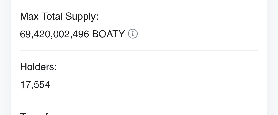 BoatyonBase's tweet photo. ~17,500 holders 

$Boaty https://t.co/fnJwRm4wKm