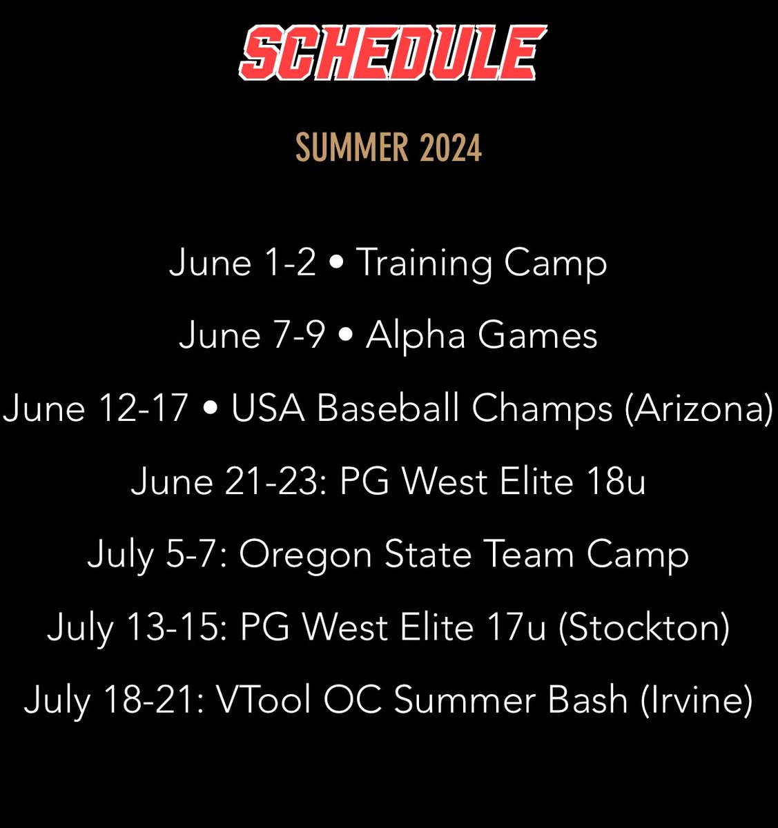 cooper_kift's tweet photo. Looking forward to this summer with @Alpha_BSB. Here is my current schedule with Alpha Force 17u https://t.co/PAusiIMmgB