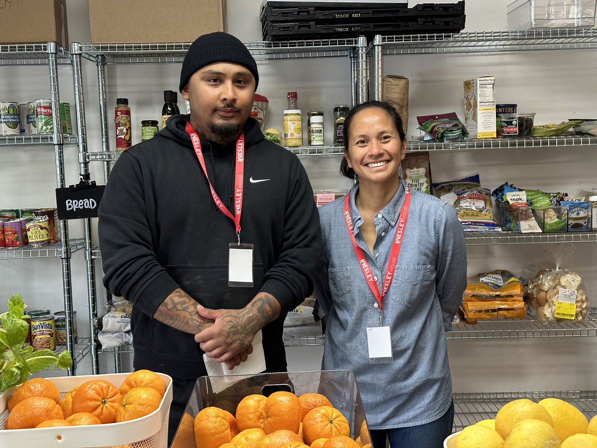 We are so grateful for our amazing #volunteers! TY Amelita and El! You made stocking the food pantry easy and fun today!