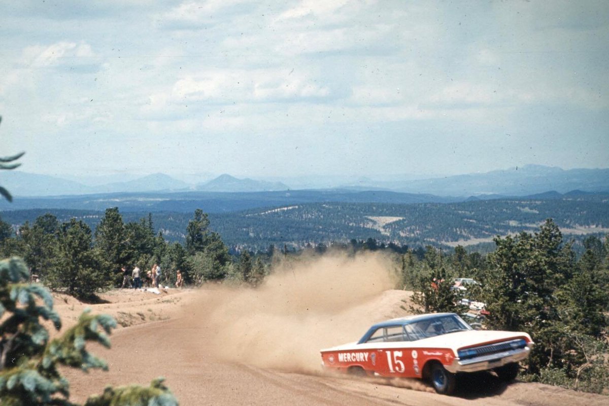 Basso488's tweet photo. Parnelli Jones @ Pikes Peak, 1964. https://t.co/sQ7GHplOLq