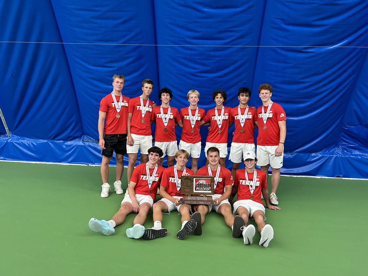Congrats Mound Westonka boys tennis team with a 3rd place finish at the state tournament!!!