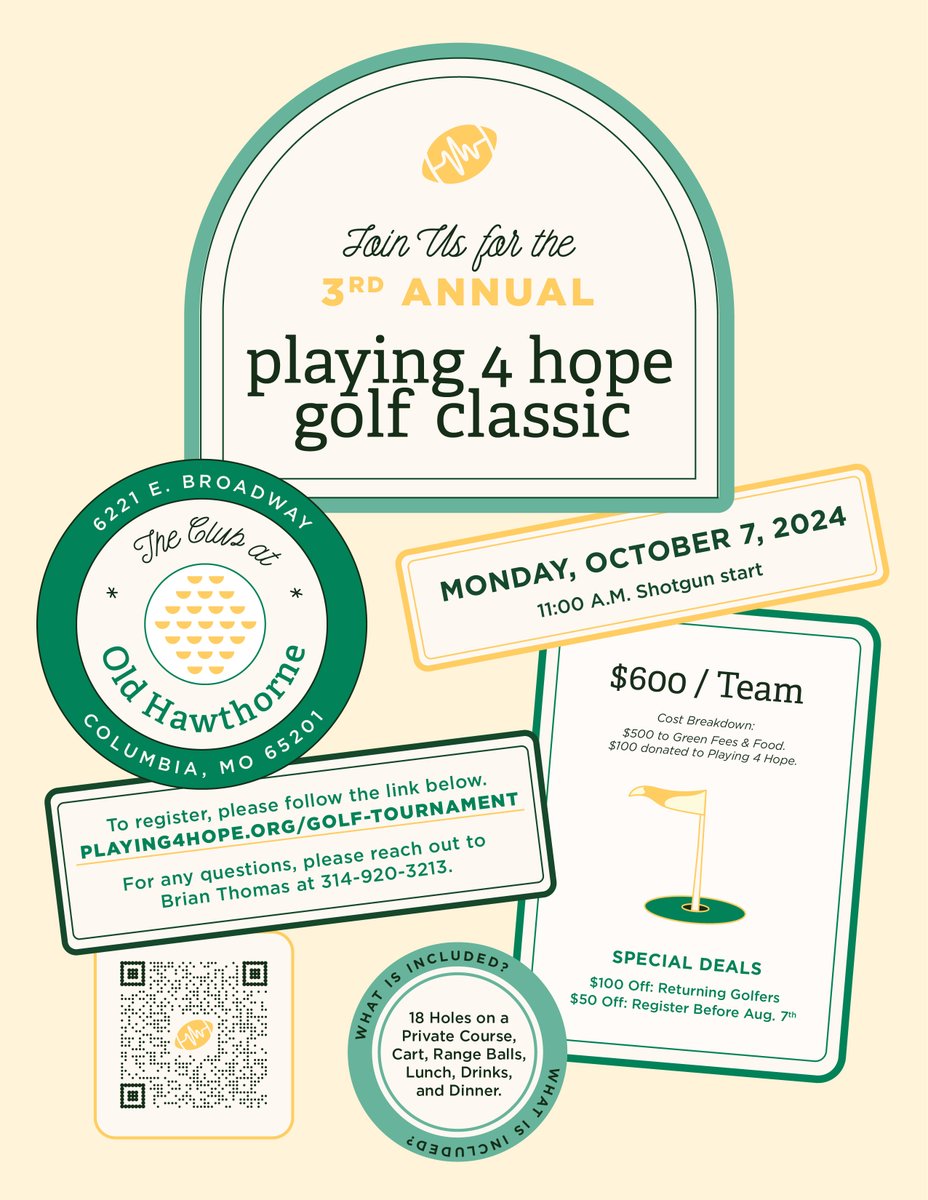 We are excited to announce that registration for our 3rd Annual Charity Golf Classic is now OPEN! ⛳️🏌️‍♀️

Head to our website to register your team and learn more.

Register by Aug 7 for $50 off using the code EARLYBIRD. Returning golfers lookout for an email with your promocode.