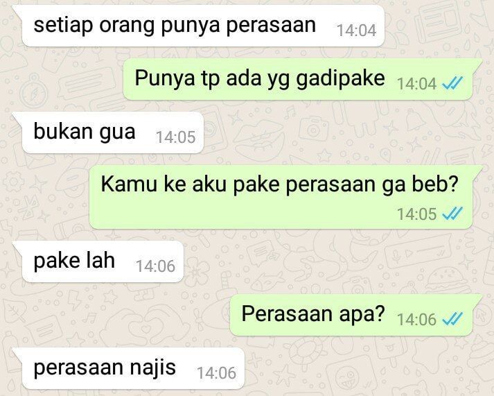 CHAT LUCU ORANG PACARAN🤣😭

_sebuah utas