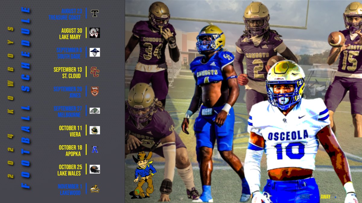 #KowboyCountry starting the release of our fall sports schedules with varsity football. Got some great things on tap for this year and some exciting new programs! Hope to see you there! #KowboyUp! <a href="/osvarsity/">Sentinel Varsity</a> <a href="/sdocathletics/">SDOC ATHLETICS</a> <a href="/osceolasports/">News-Gazette Sports</a> <a href="/positiveosceola/">Positively Osceola</a>