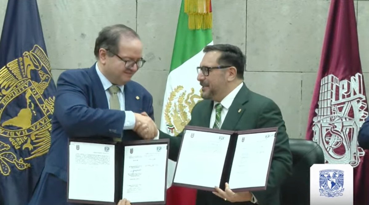 Firma de Convenio General de Colaboración entre la Universidad Nacional Autónoma de México y el Instituto Politécnico Nacional.