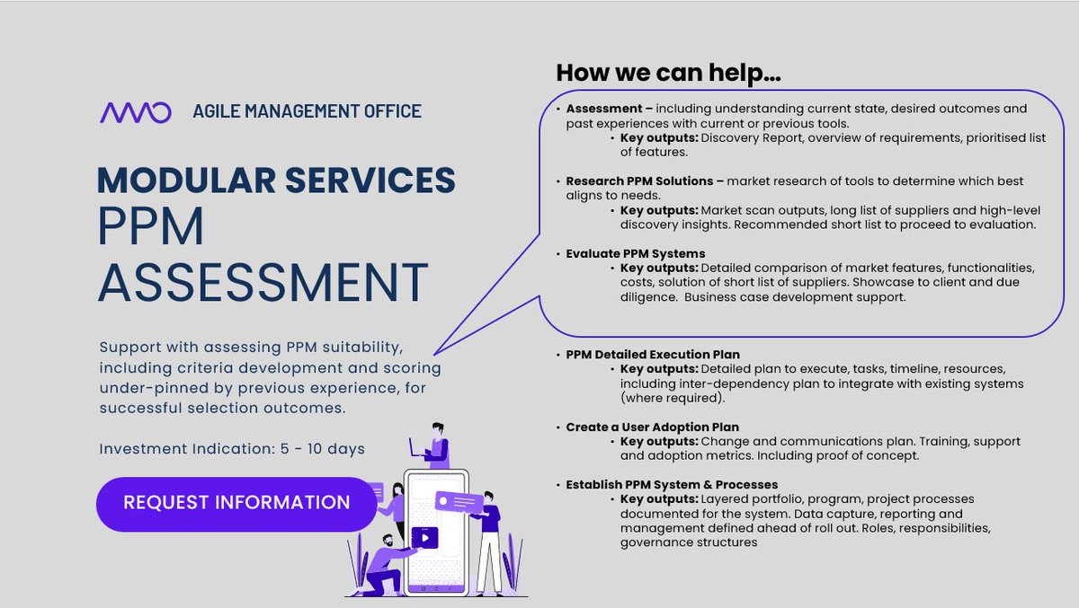 AgileMgmtOffice's tweet photo. Unlock the power of seamless PPM selection or upgrades with Agile Management Office by your side! Let's elevate your PPM game together!

https://t.co/fMtmntiR60

#ppm #agilemgmtoffice #projectmanagement #tools #technology #systems #processes https://t.co/cVNAPxXtCg