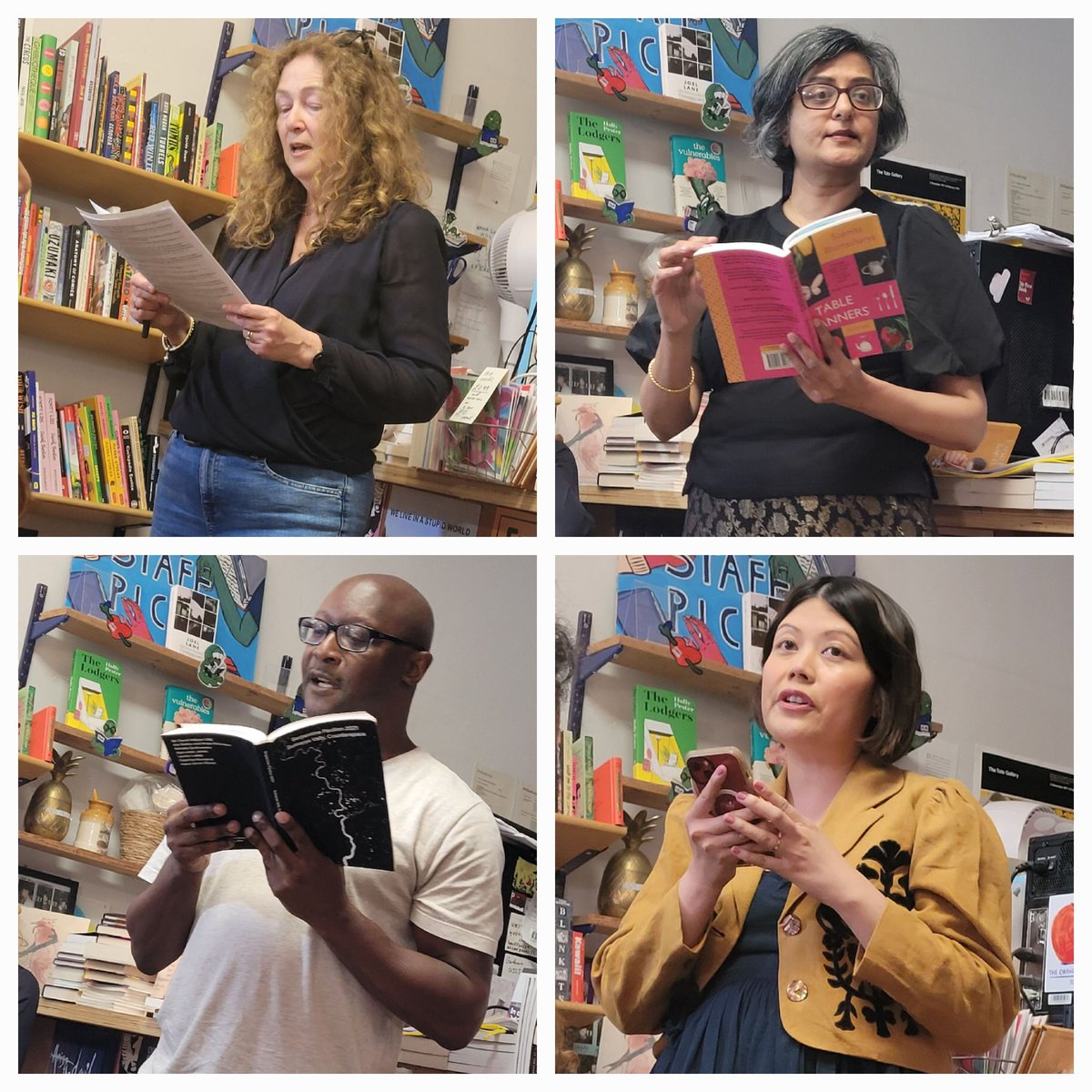 HanaKhalique's tweet image. Lovely seeing everyone at the MA and first year PhD conference at uni today, and at the Word Factory salon this evening at Burley Fisher Books in celebration of the WF Apprentice Political Award in memory of Uschi Gatward. A busy, but wonderful day! 🙏🏽