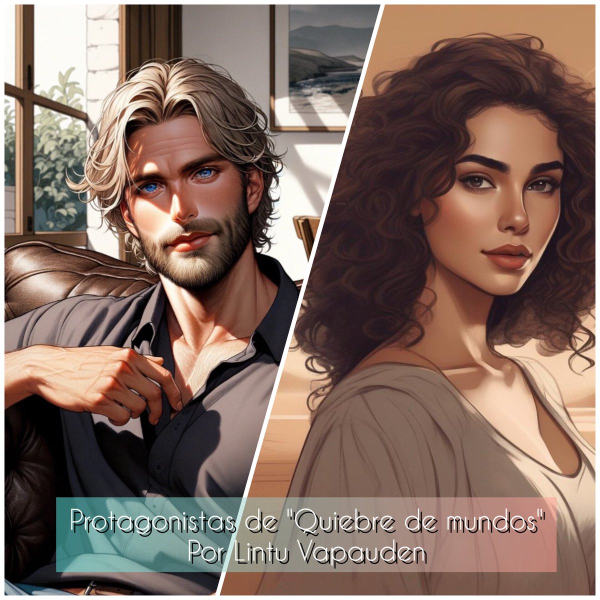 DpjoKissa's tweet photo. Aquí les comparto las imágenes de los #personajes principales de mi #novela gratuita publicada en #inkitt 🥰 Están creadas con distintas #IA Les dejo el enlace para que la lean en el hilo 👇 ¡Gracias! https://t.co/qQTTXZ5DZJ