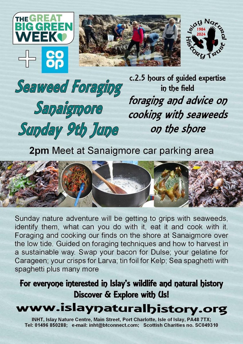 Co-op Islay Member Pioneer (@islayco) on Twitter photo It’s nearly time for #GreatBigGreenWeek and <a href="/coopuk/">Co-op</a> have teamed up with <a href="/islayinht/">Islay Natural History Trust</a> to forage for seaweed #SwapTogether bacon for dulse😋 <a href="/CoIslay/">Co-op Kate</a> <a href="/Tom_MPM/">Tom Copeland</a> <a href="/SarahJaneMalon2/">Sarah-Jane Malone</a> <a href="/Poody1976/">David McDougall</a> <a href="/gill_chasemore/">Gill Chasemore</a> #ItsWhatWeDo It’s nearly time for #GreatBigGreenWeek and <a href="/coopuk/">Co-op</a> have teamed up with <a href="/islayinht/">Islay Natural History Trust</a> to forage for seaweed #SwapTogether bacon for dulse😋 <a href="/CoIslay/">Co-op Kate</a> <a href="/Tom_MPM/">Tom Copeland</a> <a href="/SarahJaneMalon2/">Sarah-Jane Malone</a> <a href="/Poody1976/">David McDougall</a> <a href="/gill_chasemore/">Gill Chasemore</a> #ItsWhatWeDo