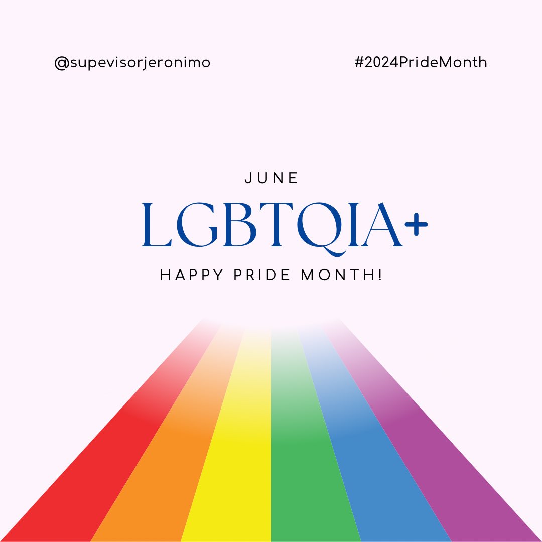 During yesterday's meeting, the BOS proclaimed June as #PrideMonth in our County. Pride month is all about celebrating the history and accomplishments of the LGBTQ+ Community. We will continue working to ensure a safe environment for everyone regardless of their sexuality.