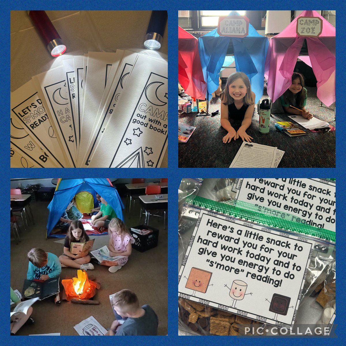 IndianaAreaSD's tweet photo. 🌟 Our 1st and 2nd graders are having a blast at Camp Learn-A-Lot! ⛺️ They're making memories in their tents, enjoying flashlight reading under the stars, and roasting s'mores by the campfire. 🏕️ Who knew learning could be this much fun? #HappyCampers #SmoreFun #proudBFprincipal https://t.co/gswGpXEtPZ