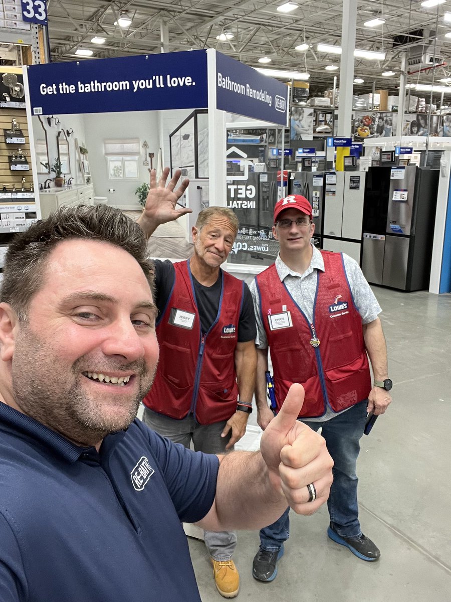 We love connecting with our Specialty peeps on Tuesdays! 

Thanks for having us stop in - Maple Shade and E Brunswick Lowes! 

Always a pleasure! <a href="/RaymondInzeril2/">Raymond Inzerillo</a> <a href="/Michael78584909/">Michael Goldberg</a>  <a href="/Lowes/">Lowe's</a> <a href="/specialtylowes/">Specialty & Services Selling at Lowe’s</a> <a href="/TweetUsR30/">TweetUsR30</a> <a href="/R7Tweets/">R7Tweets</a> <a href="/JoeWizz1230/">Joe Wisniewski</a>