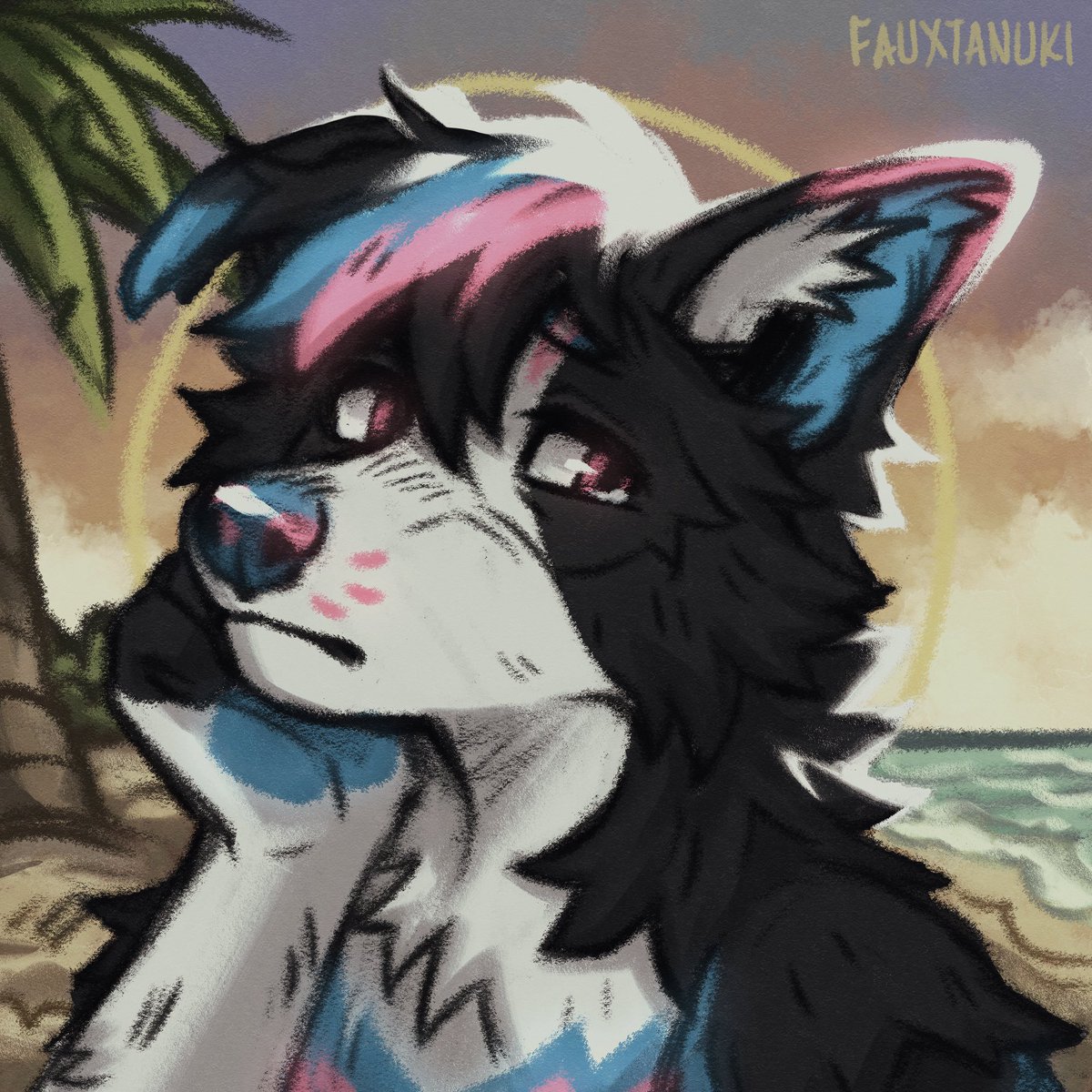 Skelly986's tweet photo. Absolutely adored how this commission turned out!! Infinite thanks for being so nice to work with @fauxtanuki! And for being flexible with the styles!! https://t.co/67MVAqnDmU