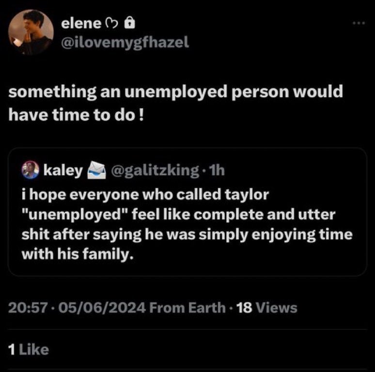 how do you not look at the original tweet and go “huh maybe i should search for more context before opening my mouth”? op clearly implies that taylor is going through heavy shit even if they didn’t mention it exactly. you don’t have to be a rocket scientist to research it.