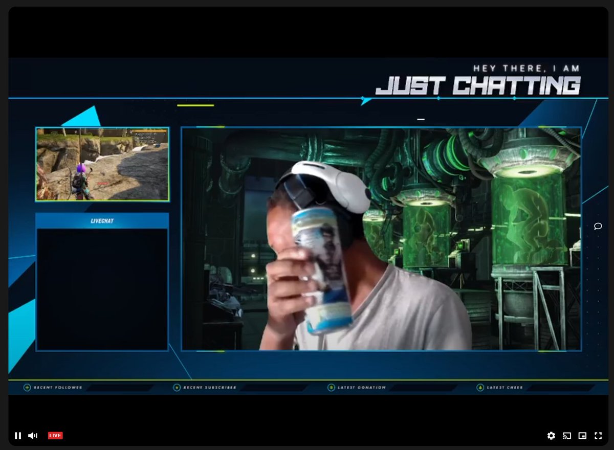 BEAMStreamGG's tweet photo. "Promisedland" livestreaming on BEAM and showing his LOCK'DIN Nootropics Performance Drink. https://t.co/fmxshZdBJ0