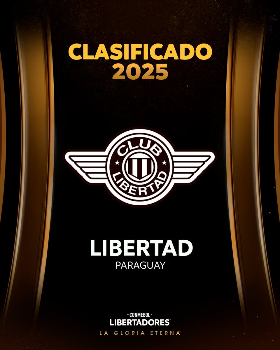 👋🇵🇾 ¡Bienvenido de nuevo! <a href="/Libertad_Guma/">Club Libertad</a> se clasificó a la CONMEBOL #Libertadores 2025 tras ganar el torneo Apertura de Paraguay.

#GloriaEterna
