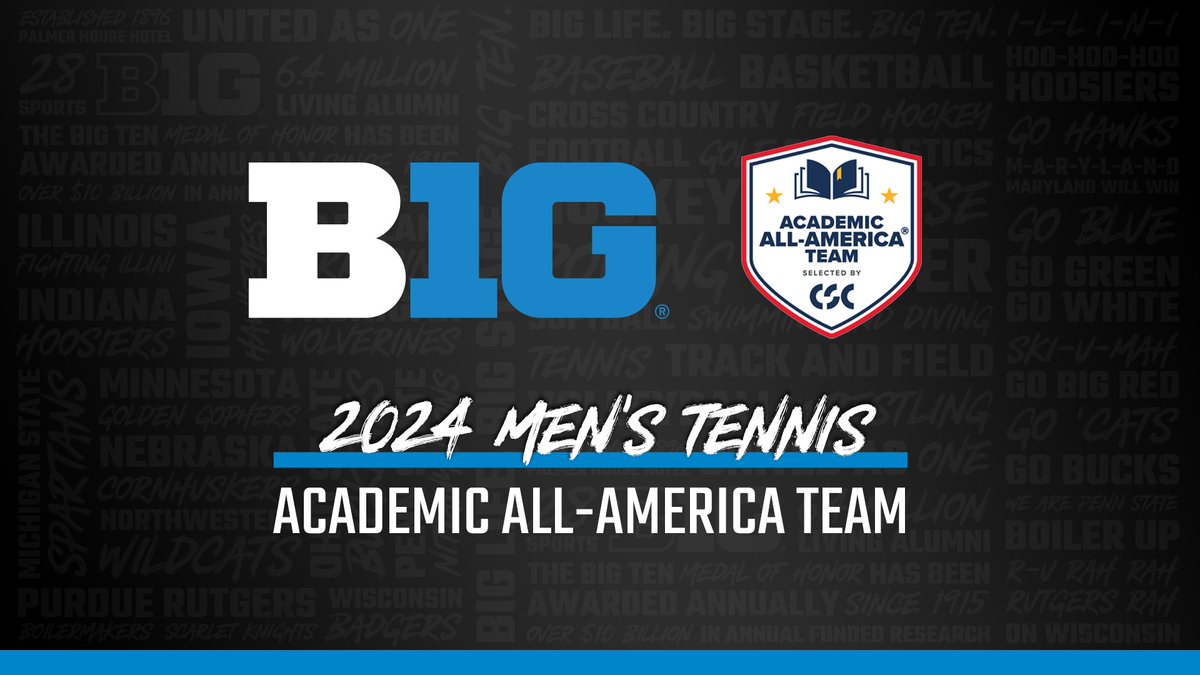 bigten's tweet photo. Congratulations to our 3 #B1GMTennis student-athletes named to the Academic All-America Men’s Tennis teams.
🎾 @OhioStateMTEN’s Robert Cash (First Team)
🎾 Ozan Boris of @MSU_MTennis (First Team)
🎾 Ohio State's Cannon Kingsley (Second Team)
More: https://t.co/3cWKqeSu6J https://t.co/XSJ83AwVOP