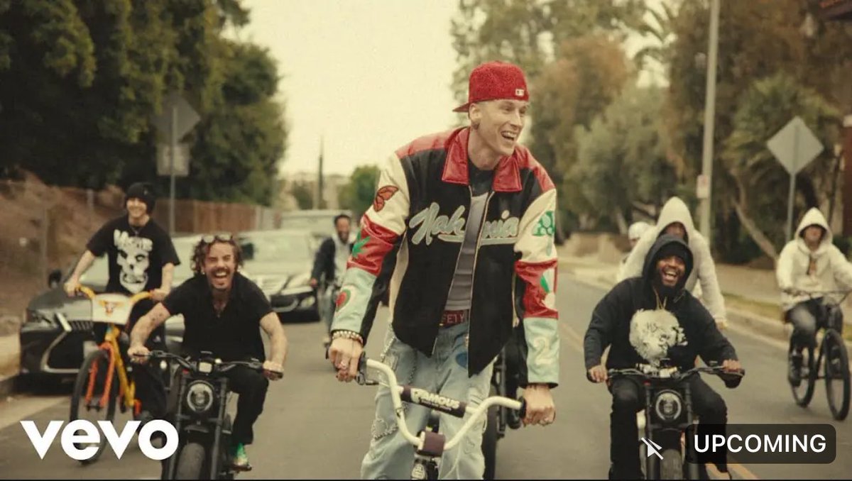 machinegunkelly's tweet photo. friday. noon o’clock. 
   this video represents everything i grew up loving. can’t wait for you to see it.

https://t.co/lvsLlFWDM1 https://t.co/fNlc3a6KZJ