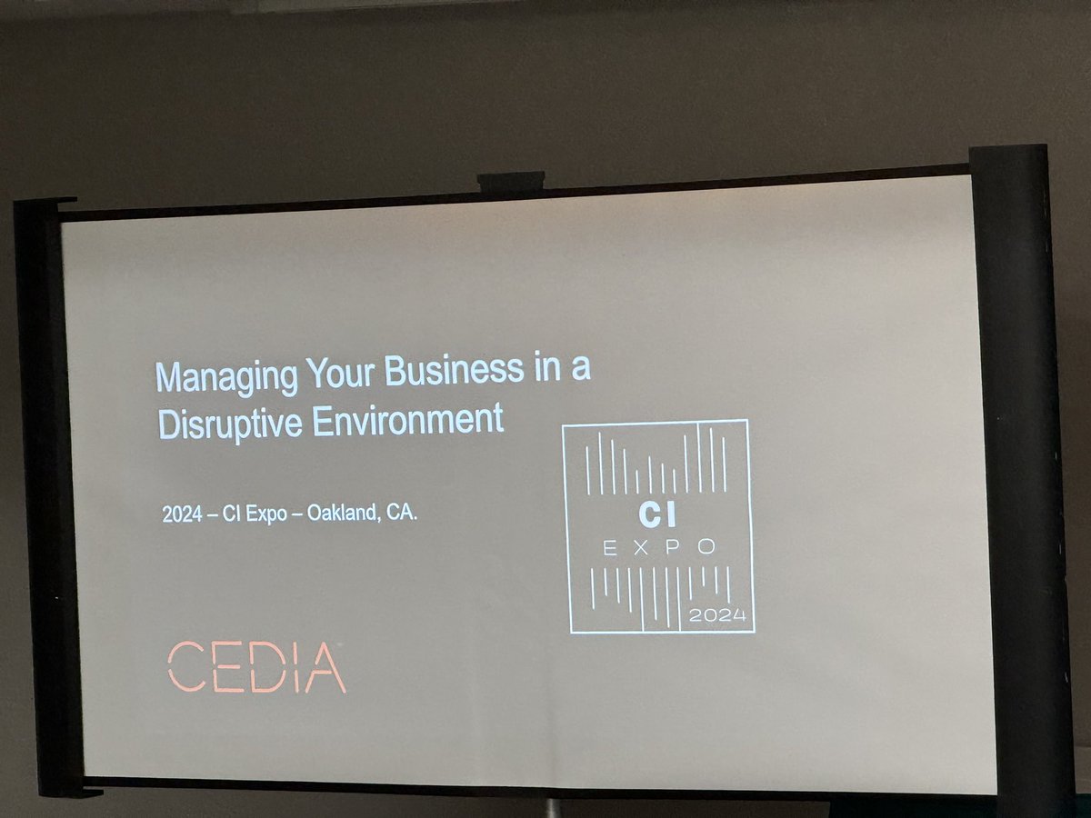 CEDIAPatty's tweet photo. Last week @CEDIA presented 2 courses at the #CIExpo in Oakland. Attendees showed lots of interest on the topics.

#cedia #integration #CIExpo2024 https://t.co/OuL1dbmGQO