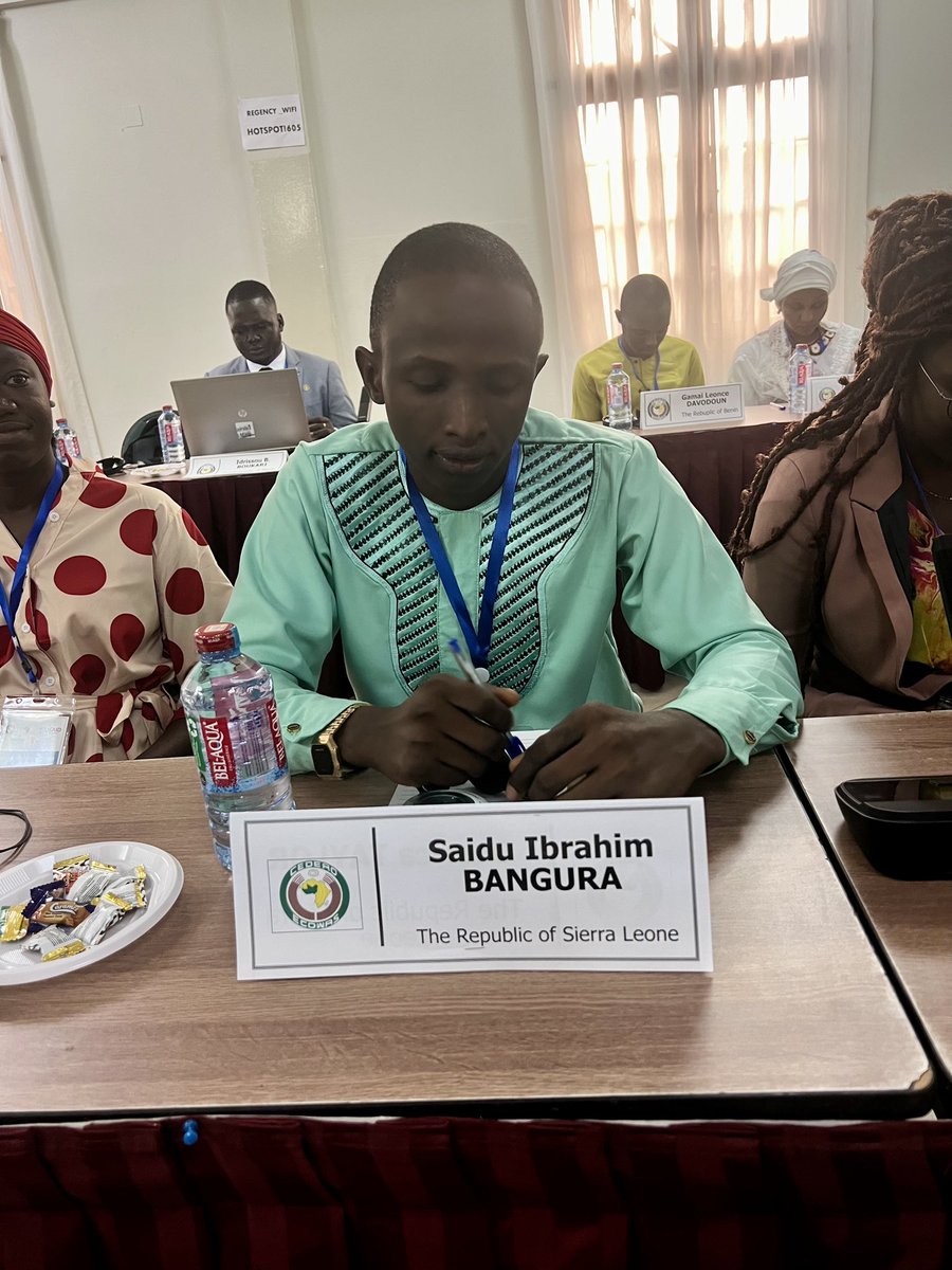 Saidu Ibrahim Bangura (@saidu_moneyman) on Twitter photo Here in Accra as a rep of Sierra Leone with <a href="/yppdorg/">Youth Partnership for Peace and Development (YPPD)</a> at the 2024 Youth Voices for Change Summit by the <a href="/ecowas_cedeao/">Ecowas - Cedeao</a>. We discussed how best we can harness & advance #youth-led #digital #innovations to enhance and sustain peace in the region especially countries in transition. Here in Accra as a rep of Sierra Leone with <a href="/yppdorg/">Youth Partnership for Peace and Development (YPPD)</a> at the 2024 Youth Voices for Change Summit by the <a href="/ecowas_cedeao/">Ecowas - Cedeao</a>. We discussed how best we can harness & advance #youth-led #digital #innovations to enhance and sustain peace in the region especially countries in transition.