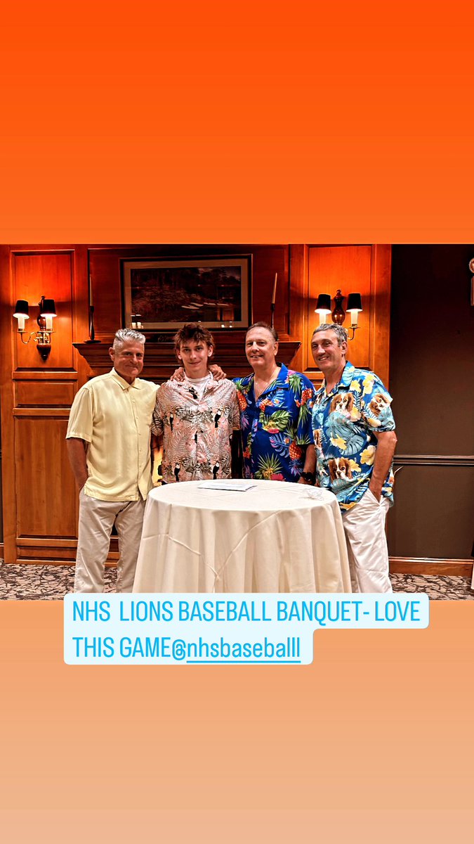 Tony Vlahovic (@tvlahovic52) on Twitter photo NHS Lions Baseball tradition continues- Hawaiian shirts and sharing memories of the season. Congrats to our Seniors- you always have a home! <a href="/NhslionsB/">NHSLIONS Baseball</a> <a href="/LionsNhs/">NH-S Lions Athletics</a> <a href="/Base_able/">BaseABLE</a> <a href="/SOLsports/">SOLsports</a> @TheNRHour_ NHS Lions Baseball tradition continues- Hawaiian shirts and sharing memories of the season. Congrats to our Seniors- you always have a home! <a href="/NhslionsB/">NHSLIONS Baseball</a> <a href="/LionsNhs/">NH-S Lions Athletics</a> <a href="/Base_able/">BaseABLE</a> <a href="/SOLsports/">SOLsports</a> @TheNRHour_