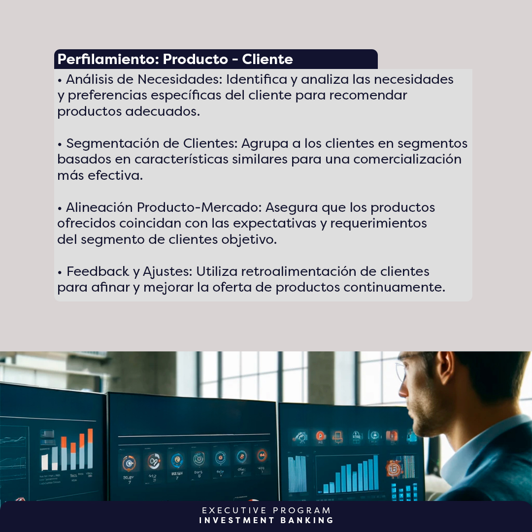 RiskMathicsFI's tweet photo. PERFILAMIENTO PRODUCTO - CLIENTE.
| Executive Program "Investment Banking"
Más información en: https://t.co/iFHAFU56NC
#FromZeroToHyperEducation
#risk #riskmathics #riskmanagement #InvestmentBanking #Finance #Producto #Cliente https://t.co/Jgi3M6VVLK