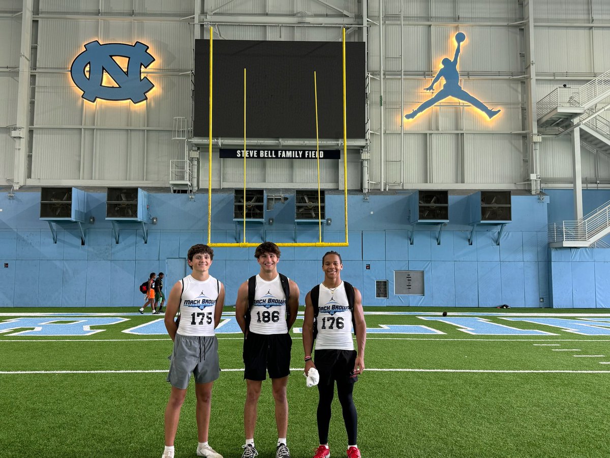 Cpatrick_27's tweet photo. Great camp earlier today at @UNCFootball. Good time talking to coaches and learning different techniques. @alex_marrs @CoachJasonJones @CoachCwarren https://t.co/RkxCiLZtqN