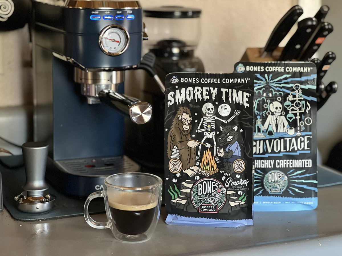 coffeecatcomics's tweet photo. Bones coffee now available! https://t.co/NBMC71Ed3R
