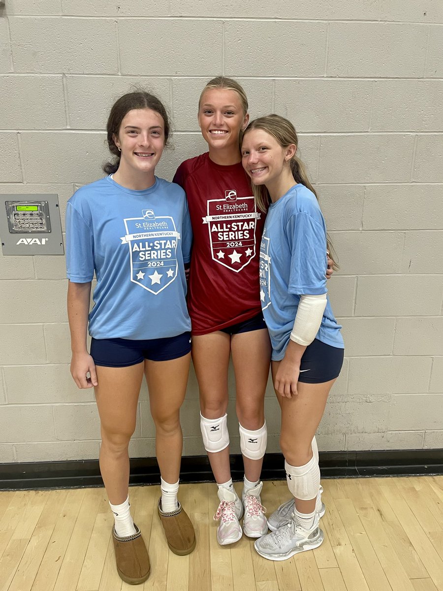 Proud of Ella Goetz, Ava Erpenbeck, and Julia Grace for representing NDA volleyball in the All-Star games tonight! @SEHsports