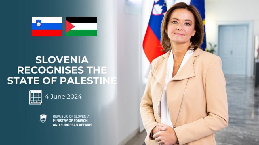 MaakaliFdn's tweet photo. European Country Slovenia 🇸🇮
officially recognizes the State of Palestine 🇵🇸
#Slovenia #recognizes #PALESTINE https://t.co/V22BUpnIrF