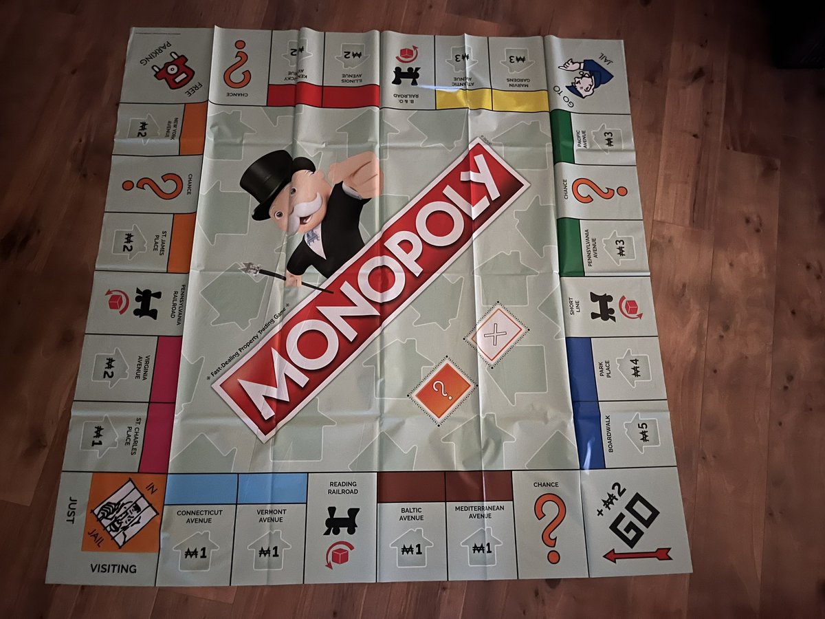 A_Colwell96's tweet photo. Just got this Giant Monopoly Game! OMG! The kids & staff @NISDScobee are going to love it! The tokens are HUGE! Building life skills one giant game at a time! lol #giantgames @NISDLib https://t.co/ETSTm1qrvR