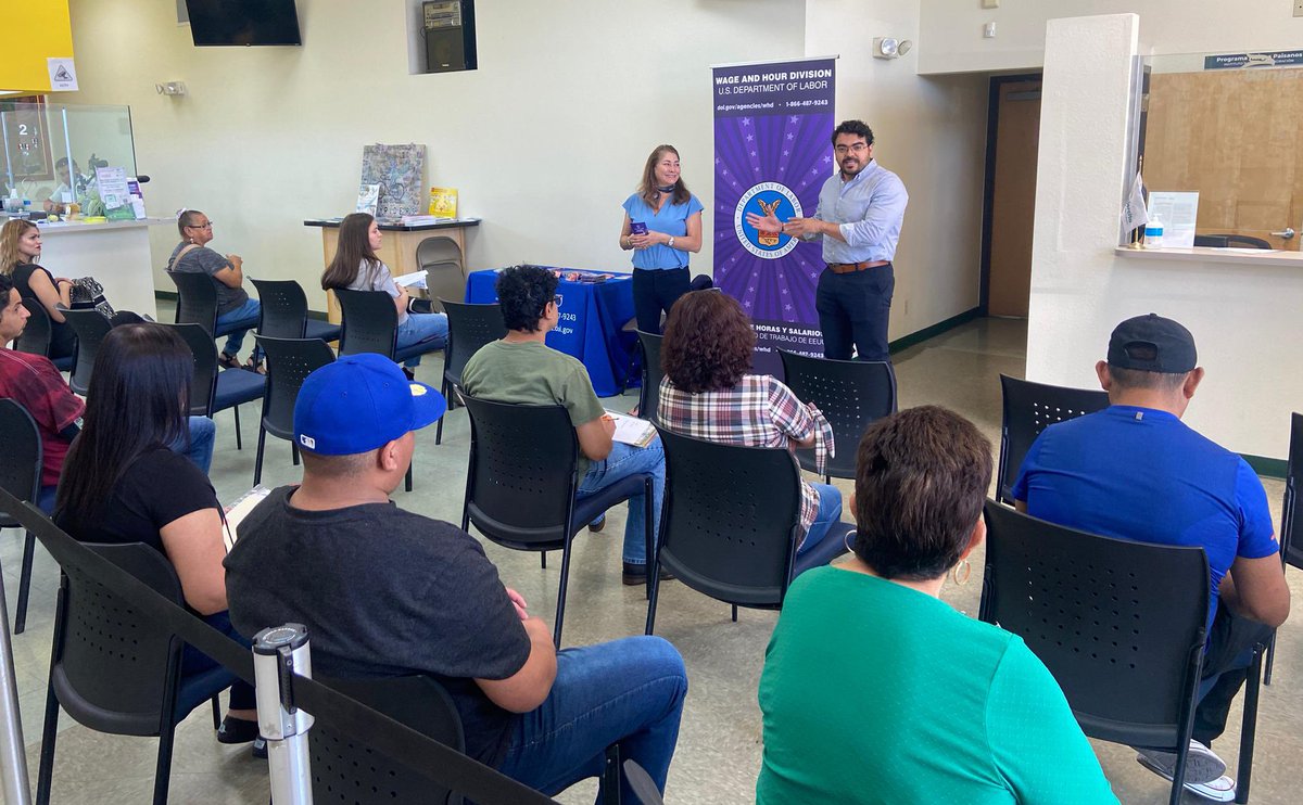 ConsulMexAlb's tweet image. #ProtecciónConsular #ProtecciónPreventiva

Hoy en @ConsulMexAlb @WHD_DOL 
brindó una plática informativa sobre los derechos de las personas trabajadoras. 

#ConoceTusDerechos