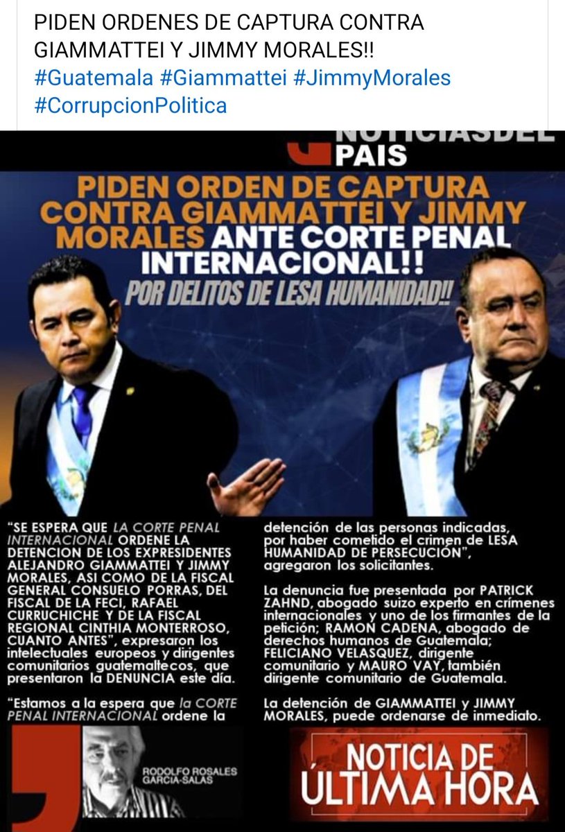 Será cierto esto que publica Rodolfo Gacia Salas.