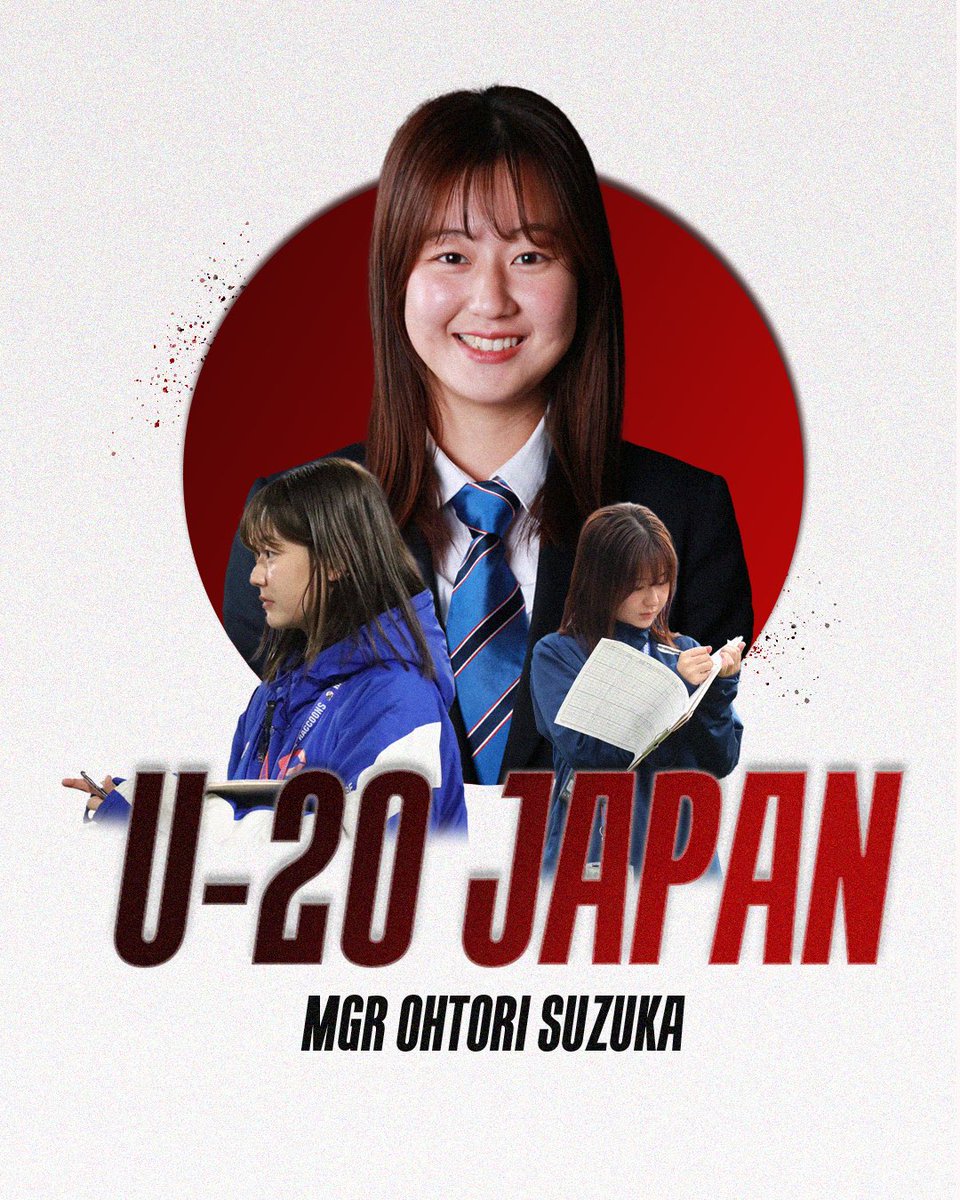 U20世界選手権 日本代表選抜】 🇯🇵2年OL 松浦大翔 🇯🇵4年MGR 大鳥涼