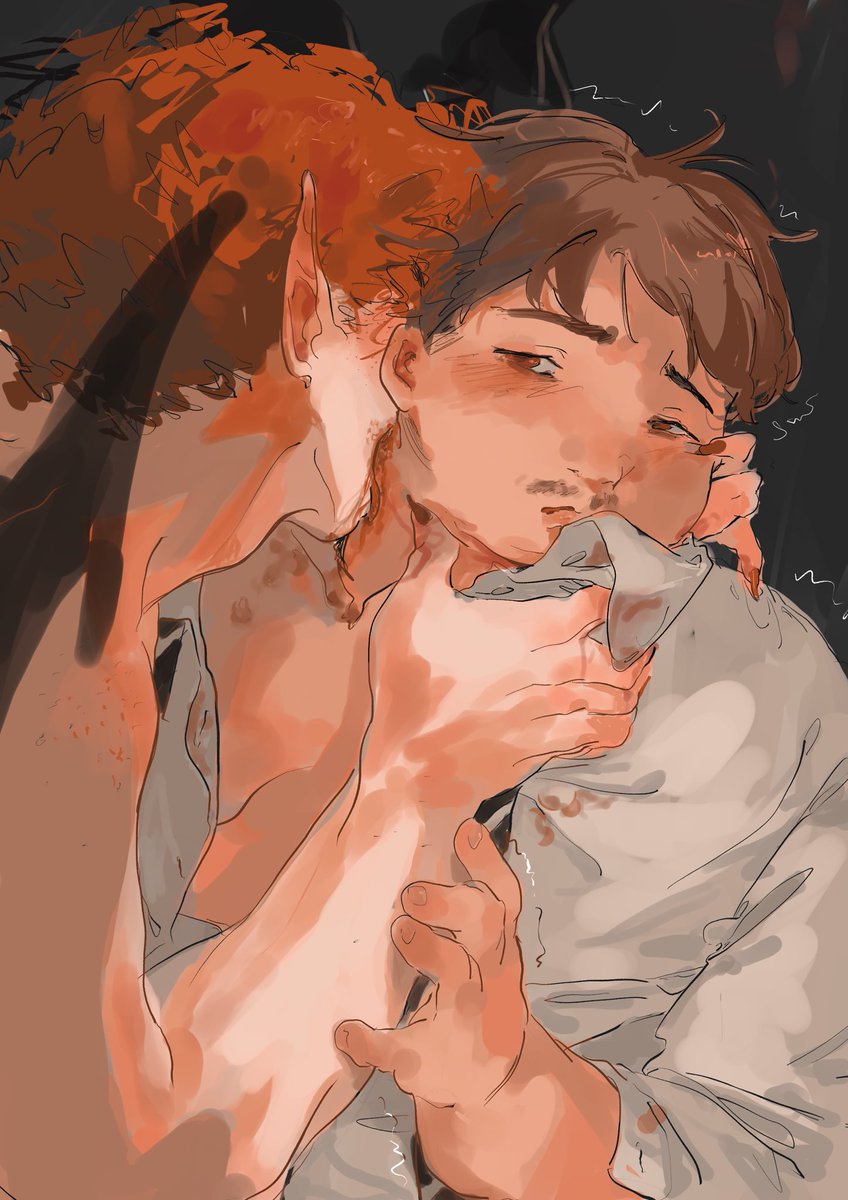 sarejima's tweet photo. This was unexpectedly fun to draw lol I love vamp Kyle 
#kyman #southpark https://t.co/5nnAxRxrpP