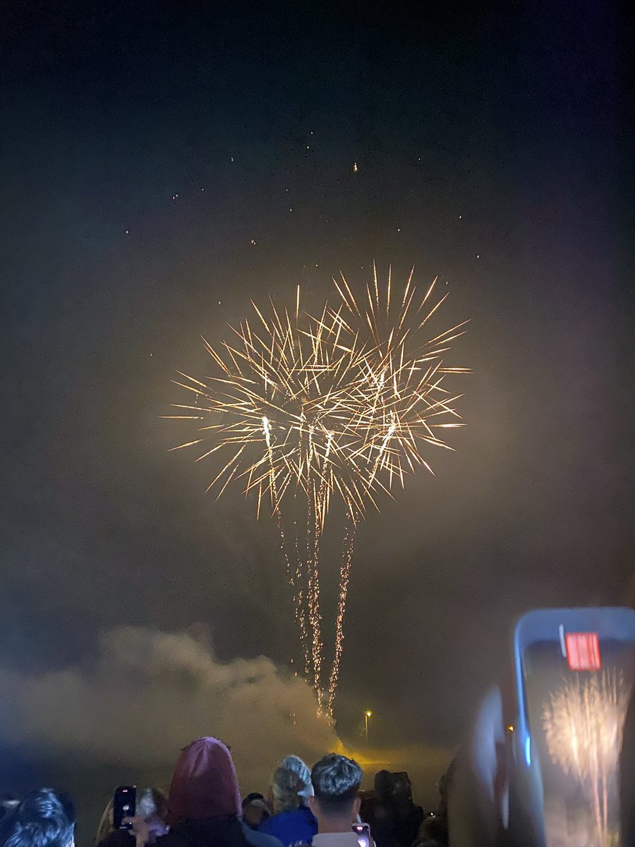 #dday #pegasusbridge Fireworks commemorate the first allied forces landing at Pégasus Bridge on 6 6 44