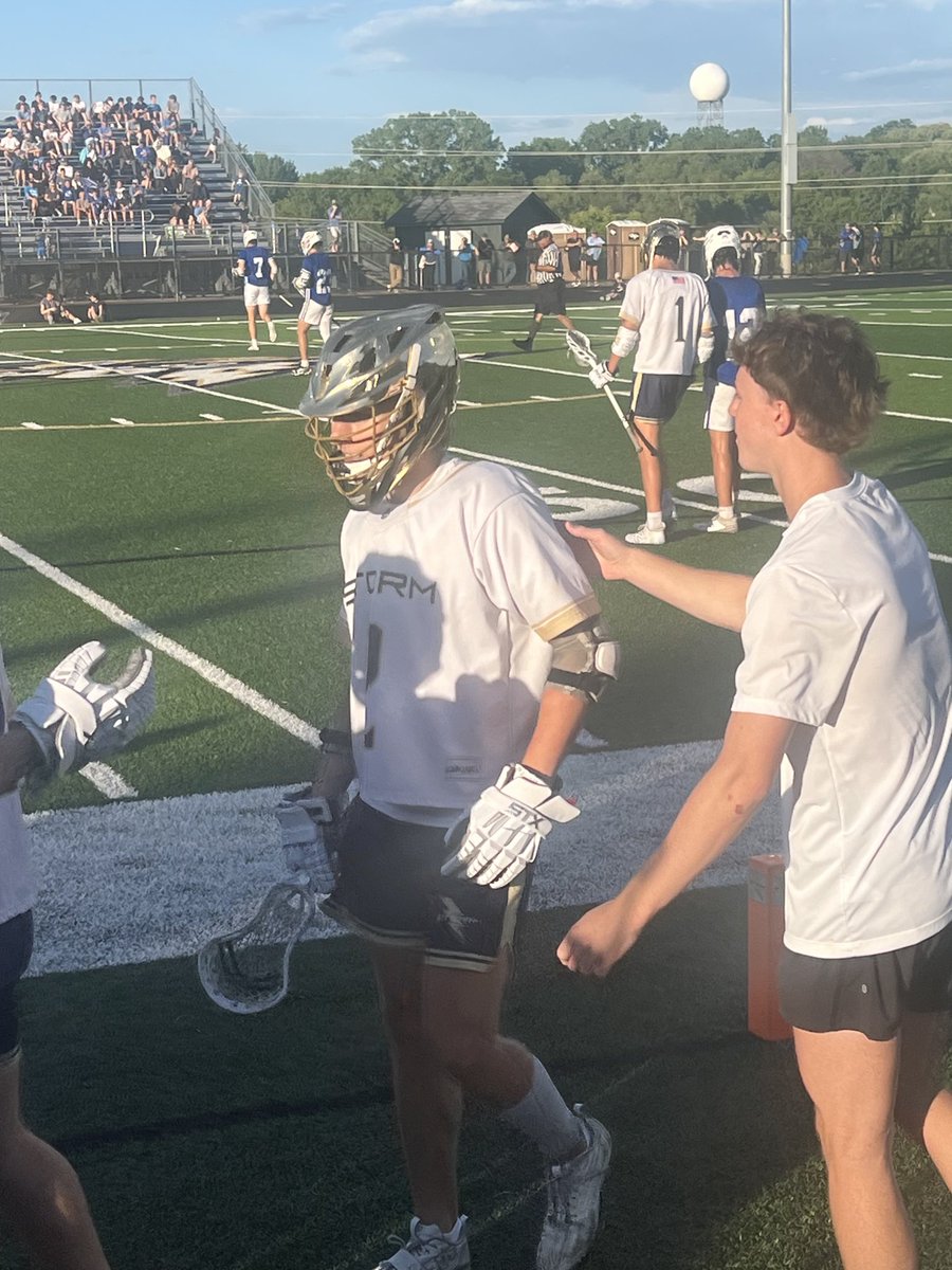 Daxton Bush scores again to cut the lead back to a two goal lead.  Tonka leads 12-10 with 7 to play.