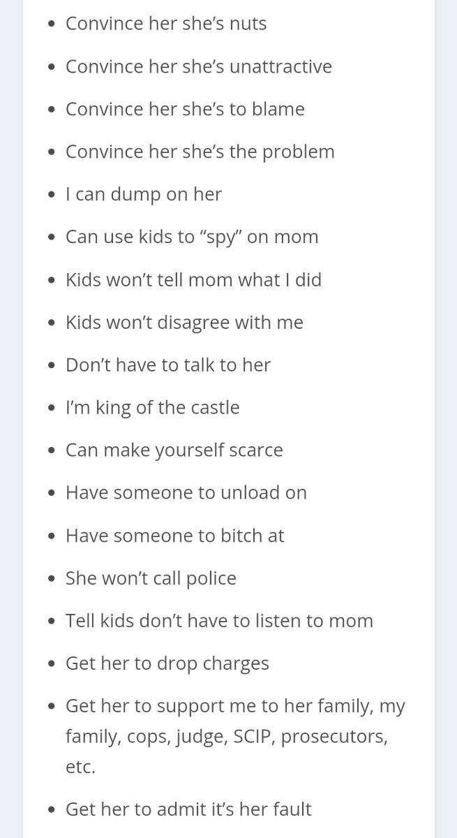 BerrySweetSugar's tweet photo. And this is what abusers have to say about why they do it. Understand that these women might be so gaslight by their abuser that they believe they really did provoke it. The abusers relished telling how they manipulate her into thinking she's the problem. https://t.co/eknJwV1KOd