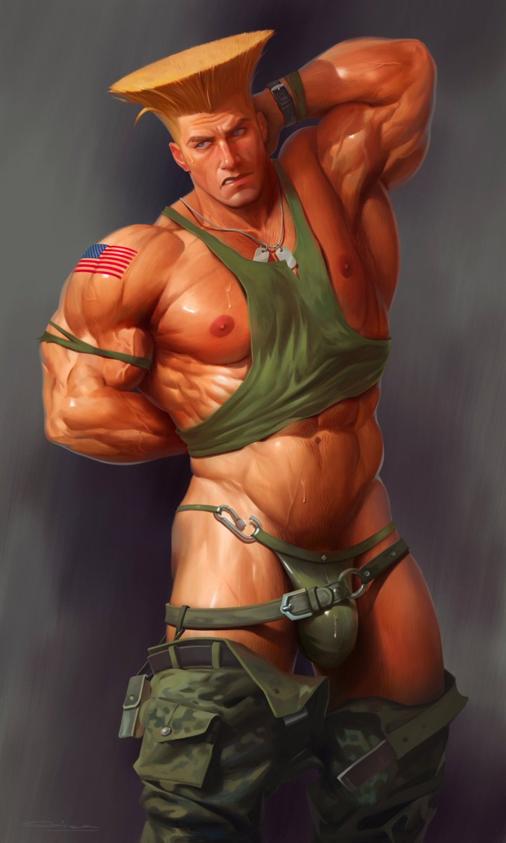 qai_san's tweet photo. "Do you want tougher training, Private?" (Guile)

P.S. You know where to go for other versions. https://t.co/mWWvlDoNa4