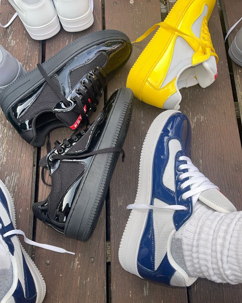 Imran Potato debuts his new hybrid “Prada” shoe. Thoughts?