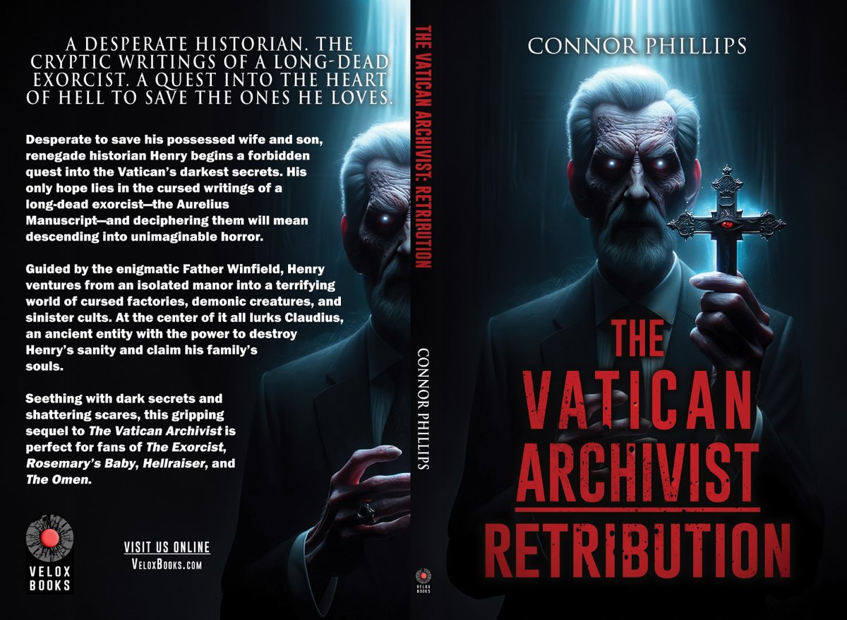 VeloxBooks's tweet photo. 𝑨𝑹𝑹𝑰𝑽𝑬𝑺 𝑰𝑵 1 𝑴𝑶𝑵𝑻𝑯❗ Cursed writings hold the key to saving a desperate historian's possessed family. Pre-order now for 40% off!

https://t.co/uOI3ahuHvv

#ExorcismHorror #DarkSecrets #Possessed #DemonicCreatures #SinisterCults #HorrorNovel #Exorcist #Hellraiser https://t.co/9Hzu3M0Cm1