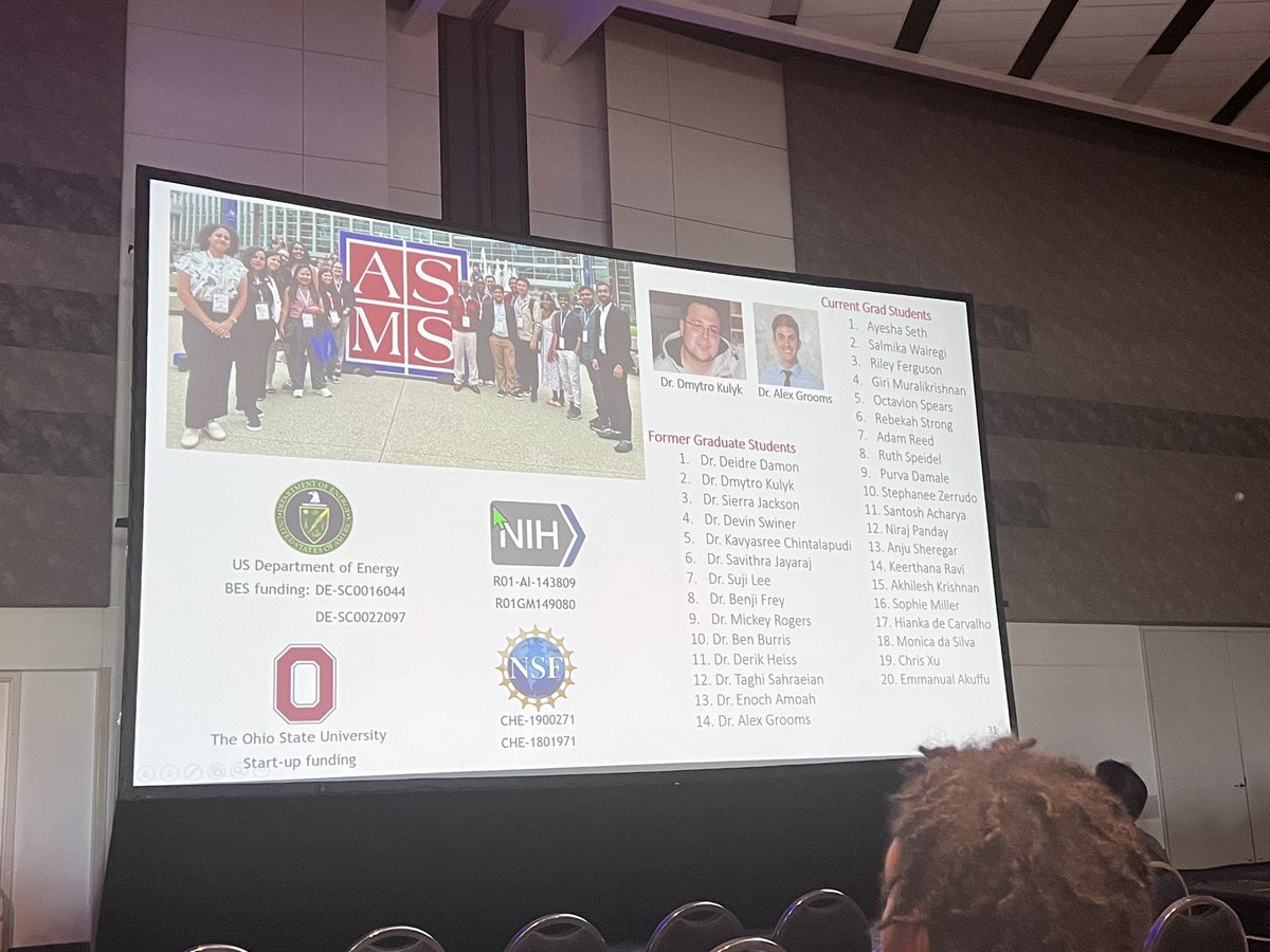TFW your advisor gives a great talk 👏🥹

We hope you were able to listen to the HUGE talk Dr. Badu gave about plasma-microdroplet fusion.

We are very proud of everything that has gone into this work and look forward to all the amazing things he’ll continue to do 😊

#ASMS2024